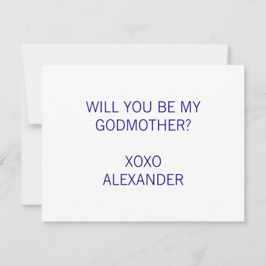 Navy Blue, ben je mijn god voorstel? Kaart (Achterkant)