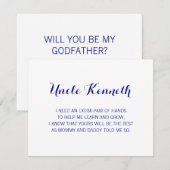 Navy Blue, ben jij mijn godvaders voorstel? Kaart (Voorkant / Achterkant)