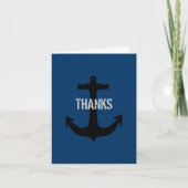 Navy Blue Best Man Dank je berichtenkaarten Bedankkaart (Voorkant)