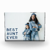 Navy Blue Beste Tante Ooit Fotoblokken (Voorkant)