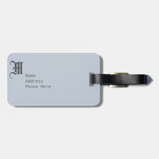 Navy Blue Bicycle Travel Bag Label Sjabloon Bagagelabel (Achterkant horizontaal)