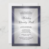 Navy Blue Black Corporate Event Party Kaart (Voorkant)