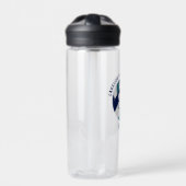 Navy Blue blauwgroen School Club Team Kleuren Voll Waterfles (Voorkant)