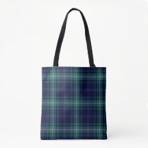 Navy Blue Blauwgroen Tartan Pset
