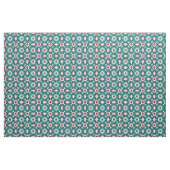 Navy Blue Blauwgroen witte marmer Marokkaanse moza Stof (Yard (91,4 cm))