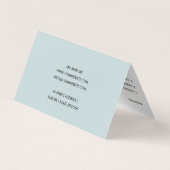 NAVY BLUE BLUSH GARDEN THUIS BED & BREAKFAST VISITEKAARTJE (Achterkant)