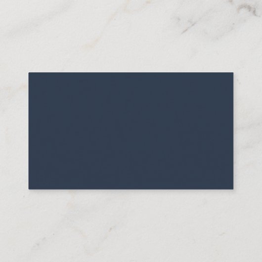 Navy Blue Blush Pink Floral alsjeblieft Informatiekaartje (Achterkant)