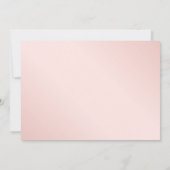 Navy Blue Blush Pink Rose Gold Wedding Save The Date (Achterkant)