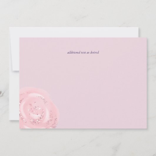Navy Blue Blush Rosegold Wedding Budget (Achterkant)