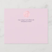 Navy Blue Blush Rosegold Wedding Budget (Achterkant)