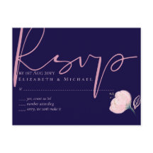 Navy Blue Blush Rosegold Wedding Budget