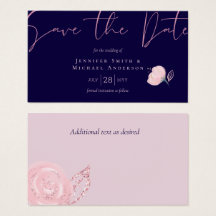 Navy Blue Blush Rosegold Wedding Budget