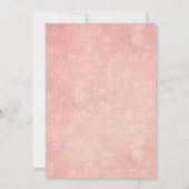 Navy Blue Blush Roze Geometric Vrijgezellenfeest Kaart (Achterkant)