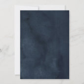 Navy Blue Blush Roze Geometric Vrijgezellenfeest Kaart (Achterkant)