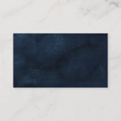 Navy Blue Blush roze Rose Geometric Wishing Well Informatiekaartje (Achterkant)