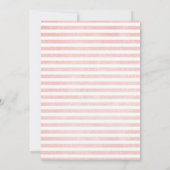 Navy Blue Blush Waterverf Floral Vrijgezellenfeest Kaart (Achterkant)