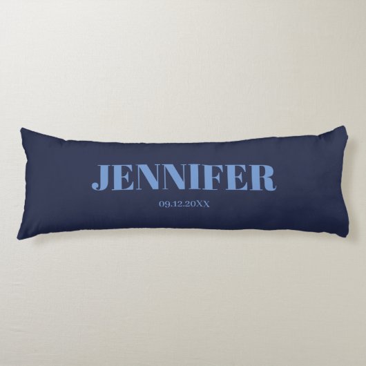 Navy Blue Body Pillow Lichaamskussen (Voorkant)