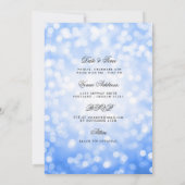 Navy Blue Bokeh 60e verjaardag Opslaan Datum / Det Kaart (Achterkant)