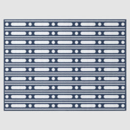 Navy Blue Bone Inlay Border Dots Decoupage Paper Tissuepapier