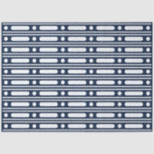 Navy Blue Bone Inlay Border Dots Decoupage Paper Tissuepapier (Voorkant)