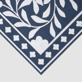 Navy Blue Bone Inlay Decoupage Paper Tissuepapier (Detail)