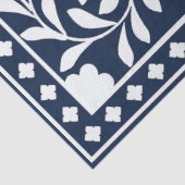 Navy Blue Bone Inlay Decoupage Paper Tissuepapier (Detail)