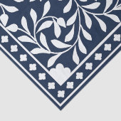 Navy Blue Bone Inlay Decoupage Paper Tissuepapier (Detail)