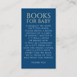 Navy Blue Books For Baby Request Informatiekaartje