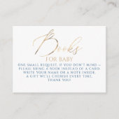 Navy Blue Books For Baby Request Informatiekaartje (Voorkant)