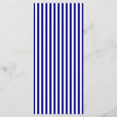 Navy Blue Bow Wedding Place Setting Thank You Card Programmakaart (Achterkant)
