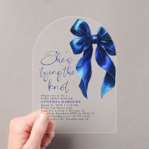 Navy Blue Bow Ze bindt het knoop Vrijgezellenfeest