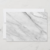 Navy Blue Boy Marble Baptism Foto Dank u wel Kaart (Achterkant)