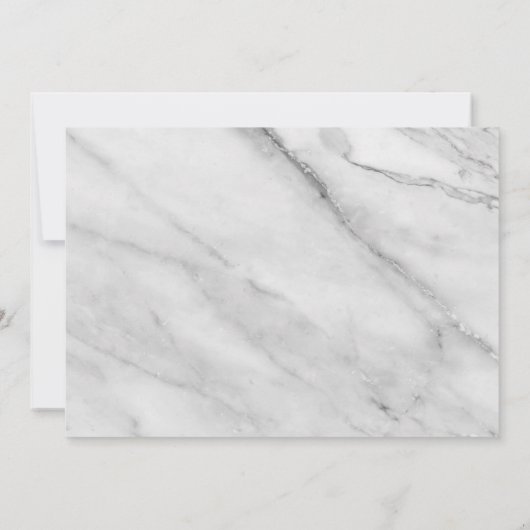 Navy Blue Boy Marble Baptism Foto Dank u wel Kaart (Achterkant)