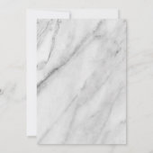 Navy Blue Boy Marble Baptism Kaart (Achterkant)