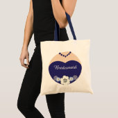 Navy Blue Bridesmaid Wedding Tas (Voorkant (product))