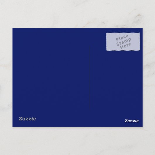 Navy Blue Briefkaart (Achterkant)