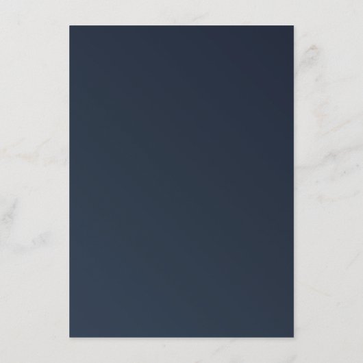 Navy blue bruiloft van de rozen van de gele waterv informatiekaartje (Achterkant)