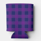 Navy Blue Buffalo Plaid Blikjeskoeler (Achterkant)