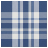 Navy Blue Buffalo Pset Check Stof (Close Up)