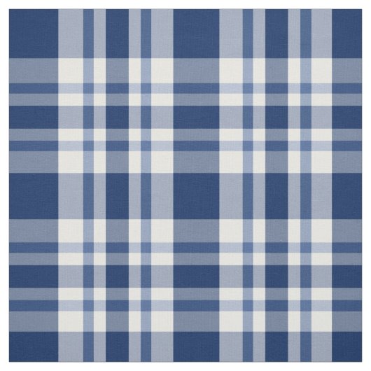 Navy Blue Buffalo Pset Check Stof (Swatch)