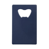 Navy Blue Bumpy Pattern Creditkaart Flessenopener (Voorkant)