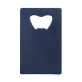 Navy Blue Bumpy Pattern Creditkaart Flessenopener (Achterkant)