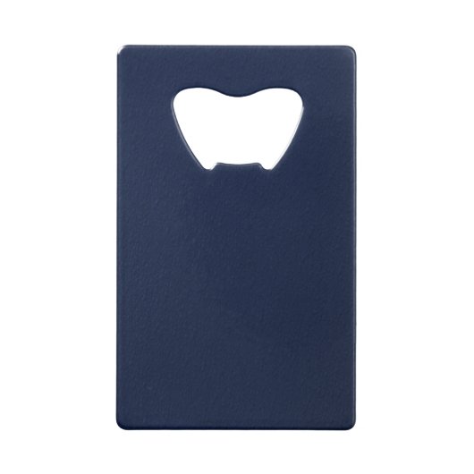 Navy Blue Bumpy Pattern Creditkaart Flessenopener (Achterkant)