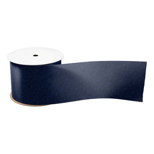 Navy Blue Bumpy Pattern Satijnen Lint (Spoel)