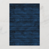 Navy Blue Burgundy Gold Blush Pink Country Weddens Informatiekaartje (Achterkant)