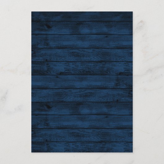 Navy Blue Burgundy Gold Blush Pink Country Weddens Informatiekaartje (Achterkant)