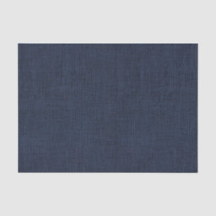 Navy Blue Burlap Texture Tissuepapier