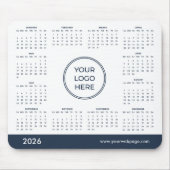 Navy Blue Business Logo 2026 Muismat (Voorkant)