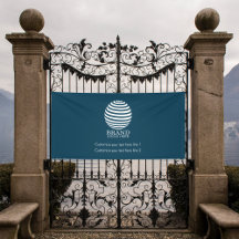 Navy Blue Business Logo Company Promotion