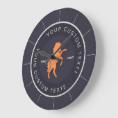 Navy blue Business logo Custom branded Grote Klok (Hoek)
